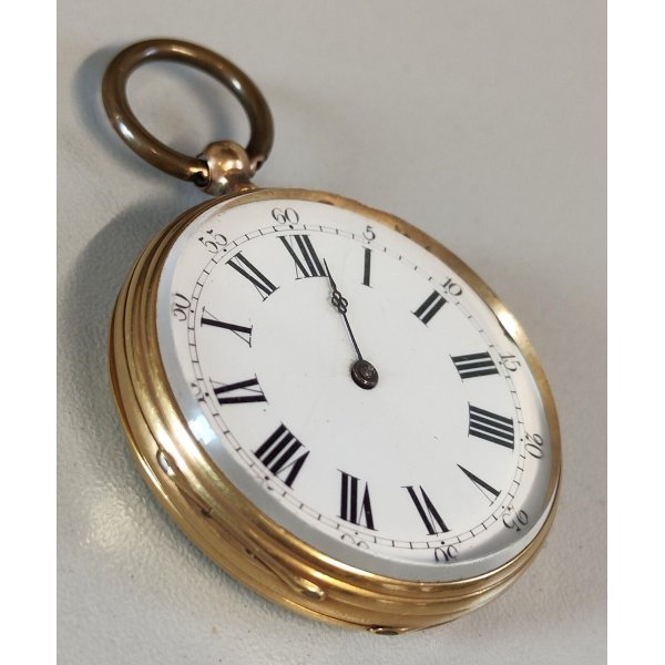 Antico Orologio Tasca Junod Freres Oro K Epoca Taschino Old