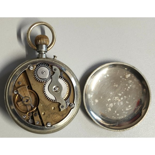 Grande Antico Orologio Tasca Roskopf Wille Freres Epoca Old Pocket