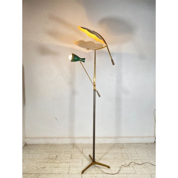 ARREDOLUCE LAMPADA DA TERRA PIANTANA FLOOR LAMP ANNI 60 70 ANGELO LELLI