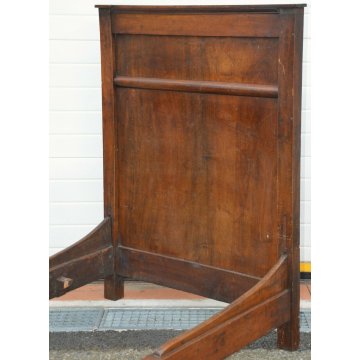 ANTICO LETTO CAMERA Impero SINGOLO legno NOCE MASSELLO epoca 1800 OLD WOOD BED
