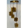 ANTICO LAMPADARIO VETRO 1960 DESIGN Max Ingrand FONTANA ARTE OLD HANGING LAMP