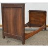 ANTICO LETTO CAMERA Impero SINGOLO legno NOCE MASSELLO epoca 1800 OLD WOOD BED