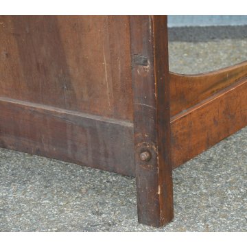 ANTICO LETTO CAMERA Impero SINGOLO legno NOCE MASSELLO epoca 1800 OLD WOOD BED