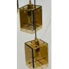 ANTICO LAMPADARIO VETRO 1960 DESIGN Max Ingrand FONTANA ARTE OLD HANGING LAMP