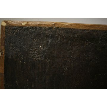 ANTICO GRANDE DIPINTO OLIO TELA DEPOSIZIONE GESU' MARIA MADDALENA SEPOLCRO '700