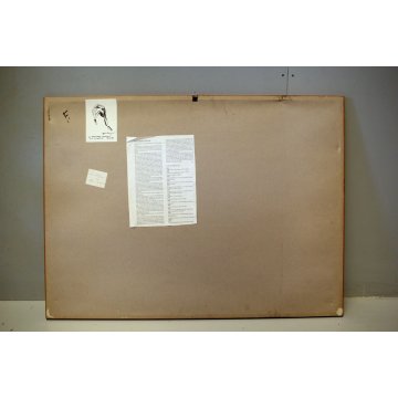 QUADRO DISEGNO A PASTELLO Aldo Alberti  "Pescara" PAESAGGIO MARINA BARCHE 1969