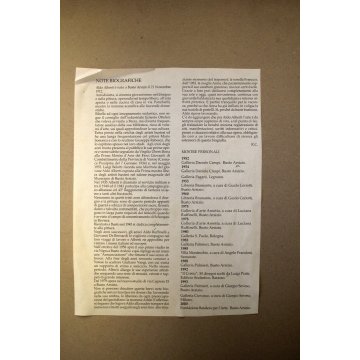 QUADRO DISEGNO A PASTELLO Aldo Alberti  "Pescara" PAESAGGIO MARINA BARCHE 1969