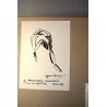 QUADRO DISEGNO A PASTELLO Aldo Alberti  "Pescara" PAESAGGIO MARINA BARCHE 1969