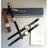 LOTTO 4pz OROLOGIO POLSO LADY placcato oro VINTAGE Dichi Watch Avion MECCANICO