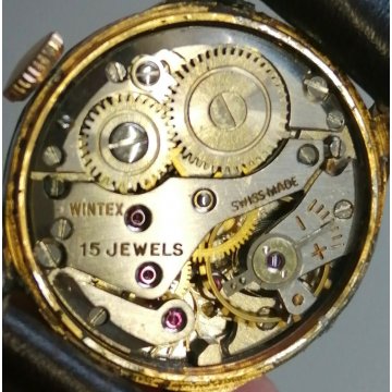 LOTTO 4pz OROLOGIO POLSO LADY placcato oro VINTAGE Dichi Watch Avion MECCANICO
