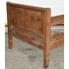 ANTICO LETTO CAMERA SINGOLO legno NOCE MASSELLO epoca 800 baionetta OLD WOOD BED