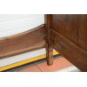 ANTICO LETTO CAMERA SINGOLO legno NOCE MASSELLO epoca 800 baionetta OLD WOOD BED