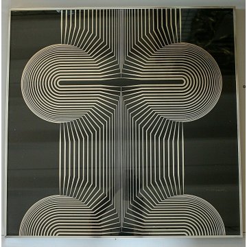 COPPIA STAMPA MULTIPLO 69,5X69,5 SERIGRAFIA FIRMATA Bertolio Angelo Giuseppe '75