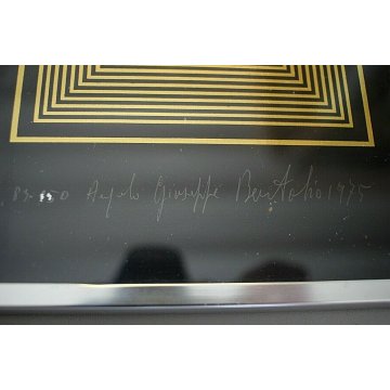 COPPIA STAMPA MULTIPLO 69,5X69,5 SERIGRAFIA FIRMATA Bertolio Angelo Giuseppe '75