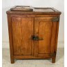 ANTICO MOBILE GHIACCIAIA LEGNO LARICE PRIMI 1900 VINTAGE FRIGORIFERO DISPENSA 