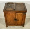ANTICO MOBILE GHIACCIAIA LEGNO LARICE PRIMI 1900 VINTAGE FRIGORIFERO DISPENSA 