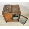 ANTICO MOBILE GHIACCIAIA LEGNO LARICE PRIMI 1900 VINTAGE FRIGORIFERO DISPENSA 
