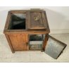 ANTICO MOBILE GHIACCIAIA LEGNO LARICE PRIMI 1900 VINTAGE FRIGORIFERO DISPENSA 