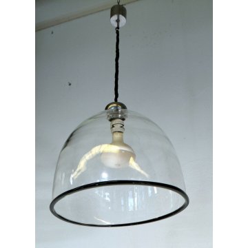 Lampada lampadario cupola soffitto vetro Murano Renato Toso per Leucos 1960 lume