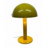 LAMPADA TAVOLO FUNGO GIALLA DESIGN ANNI 70 MUSHROOM LAMP VINTAGE FERRO LACCATO 