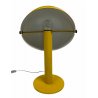 LAMPADA TAVOLO FUNGO GIALLA DESIGN ANNI 70 MUSHROOM LAMP VINTAGE FERRO LACCATO 