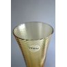 SET 3 BICCHIERI VETRO MURANO Venini CHAMPAGNE FLUTE SPIRALE MULTICOLORE ORO  