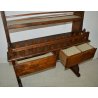ANTICA PIATTAIA RUSTICA PIEMONTESE epoca 1800 legno PIOPPO credenza CONSOLLE OLD