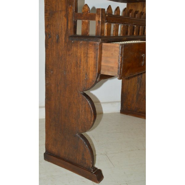 ANTICA PIATTAIA RUSTICA PIEMONTESE epoca 1800 legno PIOPPO credenza  CONSOLLE OLD