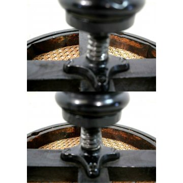 SGABELLO GIREVOLE DA PIANOFORTE STILE THONET ALTEZZA REGOLABILE LEGNO PAGLIA   
