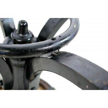 SGABELLO GIREVOLE DA PIANOFORTE STILE THONET ALTEZZA REGOLABILE LEGNO PAGLIA   