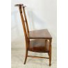 ANTICA SEDIA INGINOCCHIATOIO LEGNO MASSELLO NOCE 1800 OLD CHAIR EPOCA 