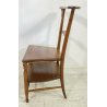 ANTICA SEDIA INGINOCCHIATOIO LEGNO MASSELLO NOCE 1800 OLD CHAIR EPOCA 