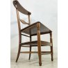 ANTICA SEDIA INGINOCCHIATOIO LEGNO MASSELLO NOCE 1800 OLD CHAIR EPOCA 