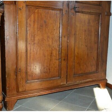 ANTICO ARMADIO PIEMONTESE PIOPPO epoca 700 GUARDAROBA DISPENSA ANCIENT WARDROBE