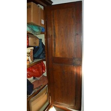 ANTICO ARMADIO PIEMONTESE PIOPPO epoca 700 GUARDAROBA DISPENSA ANCIENT WARDROBE