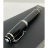 PENNA MONTBLANC BOHEME FOUNTAIN PLATINUM BLACK STONE RARA VINTAGE SCATOLA 