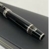 PENNA MONTBLANC BOHEME FOUNTAIN PLATINUM BLACK STONE RARA VINTAGE SCATOLA 