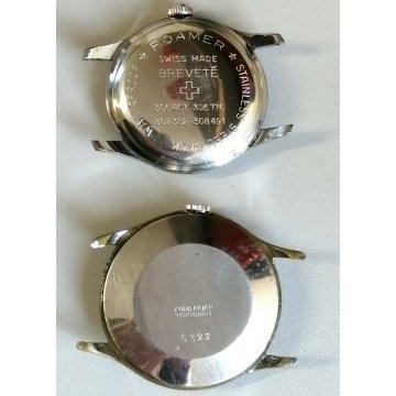 2 pz. ANTICO OROLOGIO POLSO Roamer EPOCA 900 meccanico OLD WRIST WATCH VINTAGE