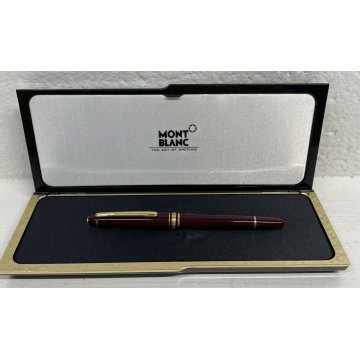 PENNA STILOGRAFICA MONTBLANC MEISTERSTUCK 144 BORDEAUX RARA RESINA VINTAGE 14 K
