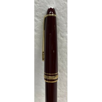 PENNA STILOGRAFICA MONTBLANC MEISTERSTUCK 144 BORDEAUX RARA RESINA VINTAGE 14 K