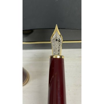 PENNA STILOGRAFICA MONTBLANC MEISTERSTUCK 144 BORDEAUX RARA RESINA VINTAGE 14 K