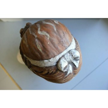 SCULTURA TUTTOTONDO BUSTO TERRACOTTA BIMBA TRECCIA Fanciulla del Pampaloni '900