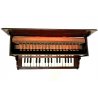 ANTICO PIANOFORTE VERTICALE in LEGNO 18 tasti MINIATURA GIOCATTOLO PRIMI '900  