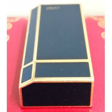 Must de Cartier ACCENDINO TASCA Lacca Cinese BLU Paris VINTAGE LIGHTER BRIQUET