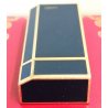 Must de Cartier ACCENDINO TASCA Lacca Cinese BLU Paris VINTAGE LIGHTER BRIQUET