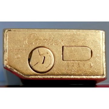 Must de Cartier ACCENDINO TASCA Lacca Cinese BLU Paris VINTAGE LIGHTER BRIQUET