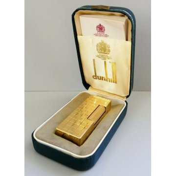 Dunhill 24163 ACCENDINO TASCA DORATO Swiss made VINTAGE GOLDEN LIGHTER Briquet