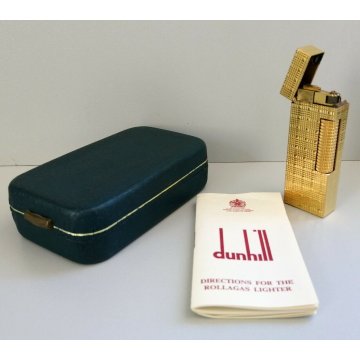 Dunhill 24163 ACCENDINO TASCA DORATO Swiss made VINTAGE GOLDEN LIGHTER Briquet