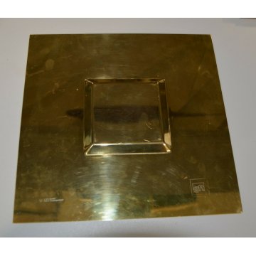 SCULTURA VASSOIO OTTONE CLETO MUNARI CARLO SCARPA GFT FORME CONTEMPORANEE DESIGN