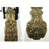 ANTICO OROLOGIO PENDOLO MORBIER COMTOISE OTTONE DECORO SBALZATO FERRO '800